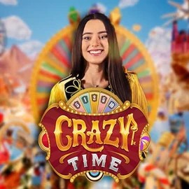 Crazy Time logo by Evolution at Lucky Start CasinoCrazy Time