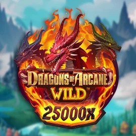 Enjoy Dragons of Arcane Wild by Foxium – logo hosted on luckystarts.nl