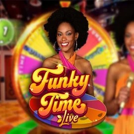 Funky Time online game logo by Evolution on luckystarts.nl