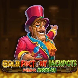 Gold Factory Jackpots Mega Moolah slot icon by Aurum Signature Studios, available at Lucky Start Casino