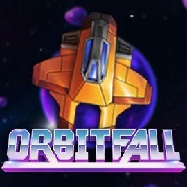 Orbitfall slot logo by ELK Studios at Lucky Start CasinoOrbitfall