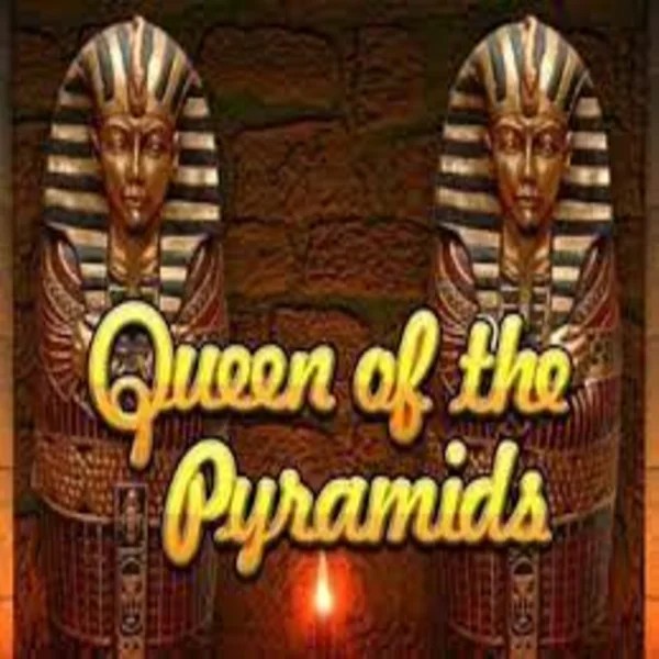 Queen of the Pyramids slot logo by Playtech at Lucky Start Casino