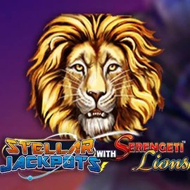 Stellar Jackpots with Serengeti Lions logo by Lightning Box Game at Lucky Start CasinoStellar Jackpots with Serengeti Lions